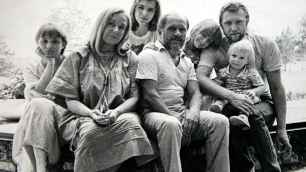 Лев Дуров с женой, внуками, Екатерина Дурова и Владимир Ершов