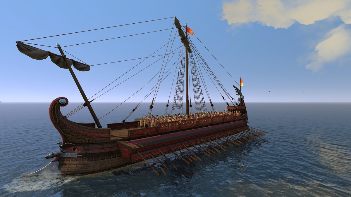 Штурмовая гексарема Total War: Rome II левый борт