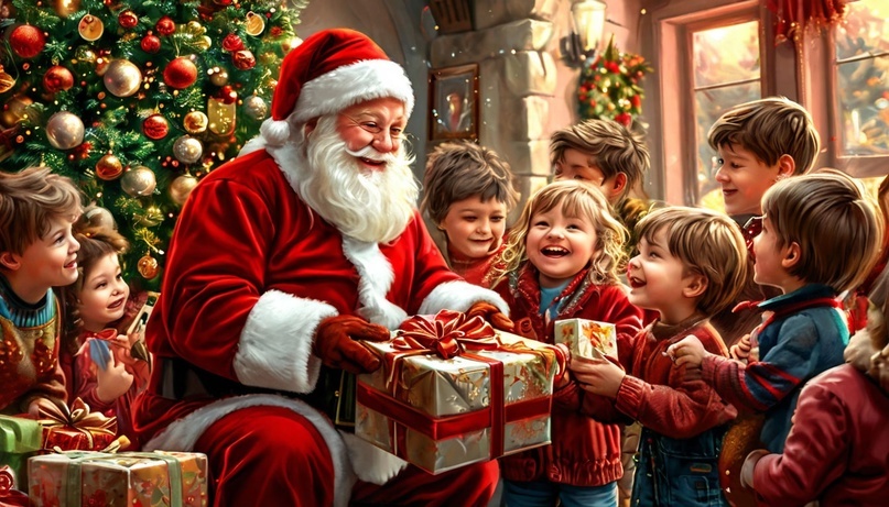 Дед Мороз с подарками