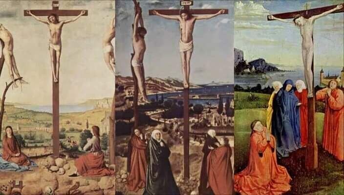 Море на заднем плане сразу на 3 картинах