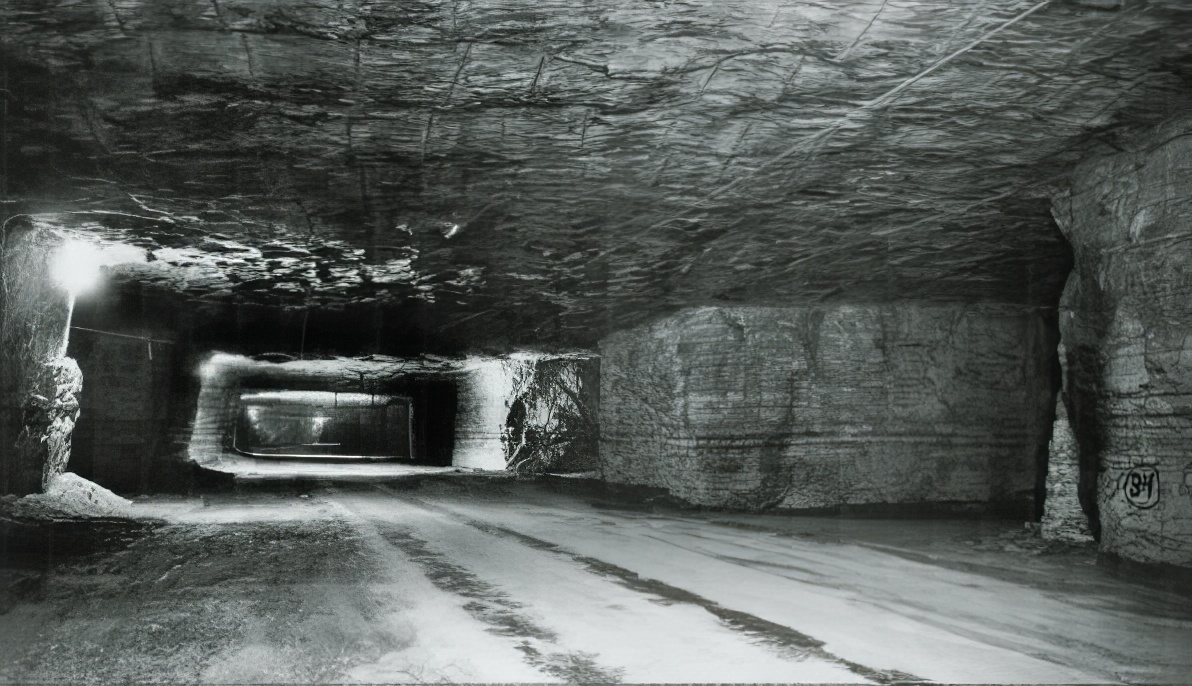 Один из коридоров соляного рудника «Даймонд Кристал»