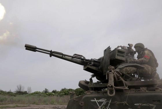    Боевая работа расчета зенитно-ракетной батареи