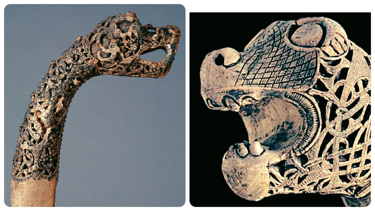 Украшение корабля в виде головы зверя