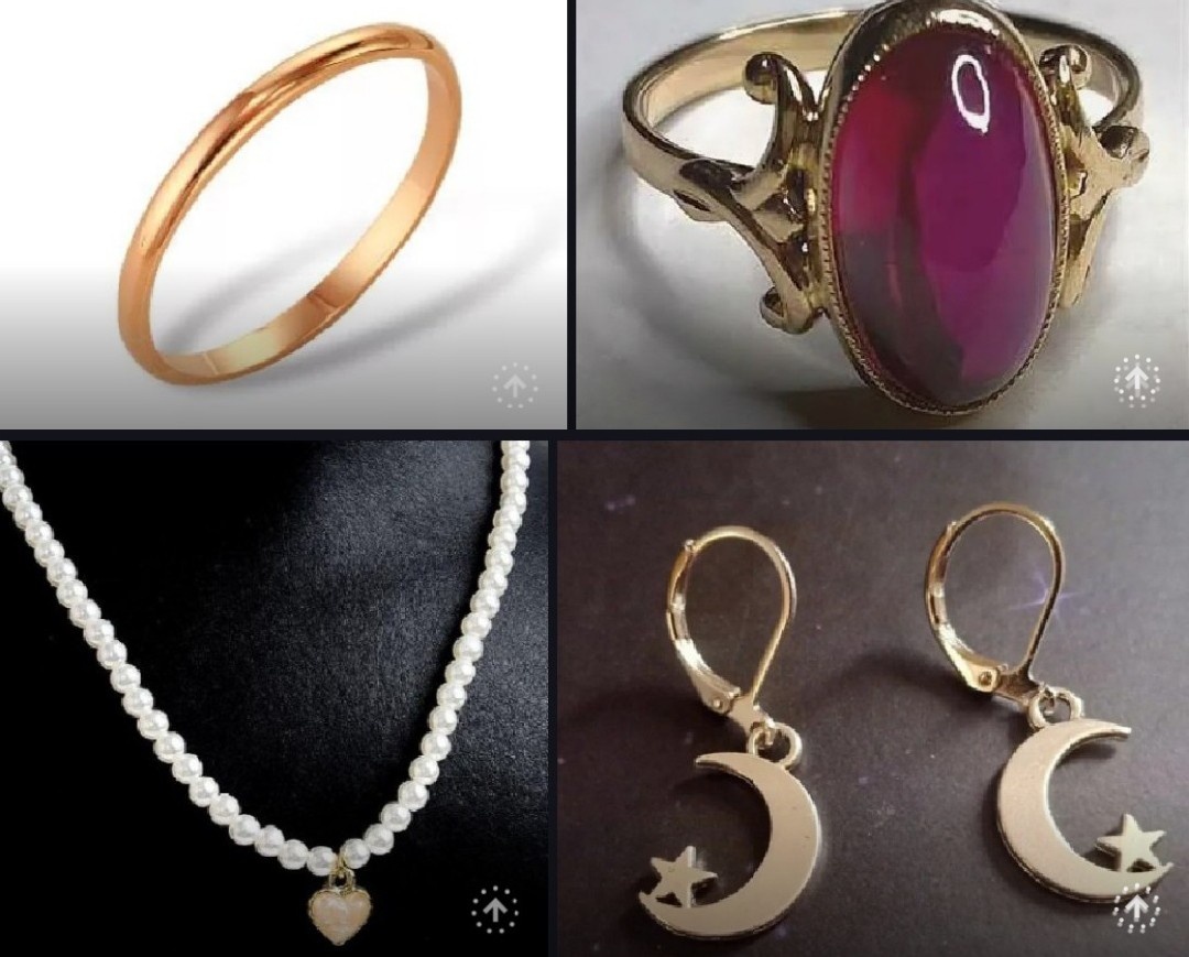 Золотые изделия, коллаж автора.