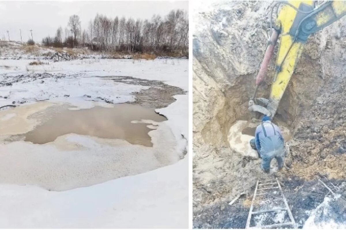    Аварийные работы на 50-километровой магистрали продолжаются.