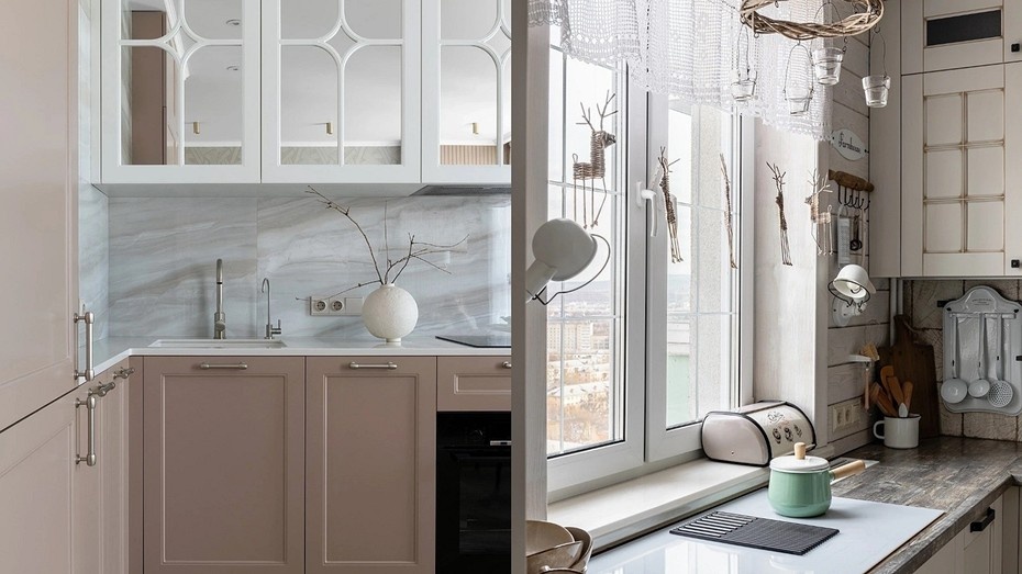 Слева проект Екатерины Кобыляцкой, справа проект Татьяны Крыгиной 