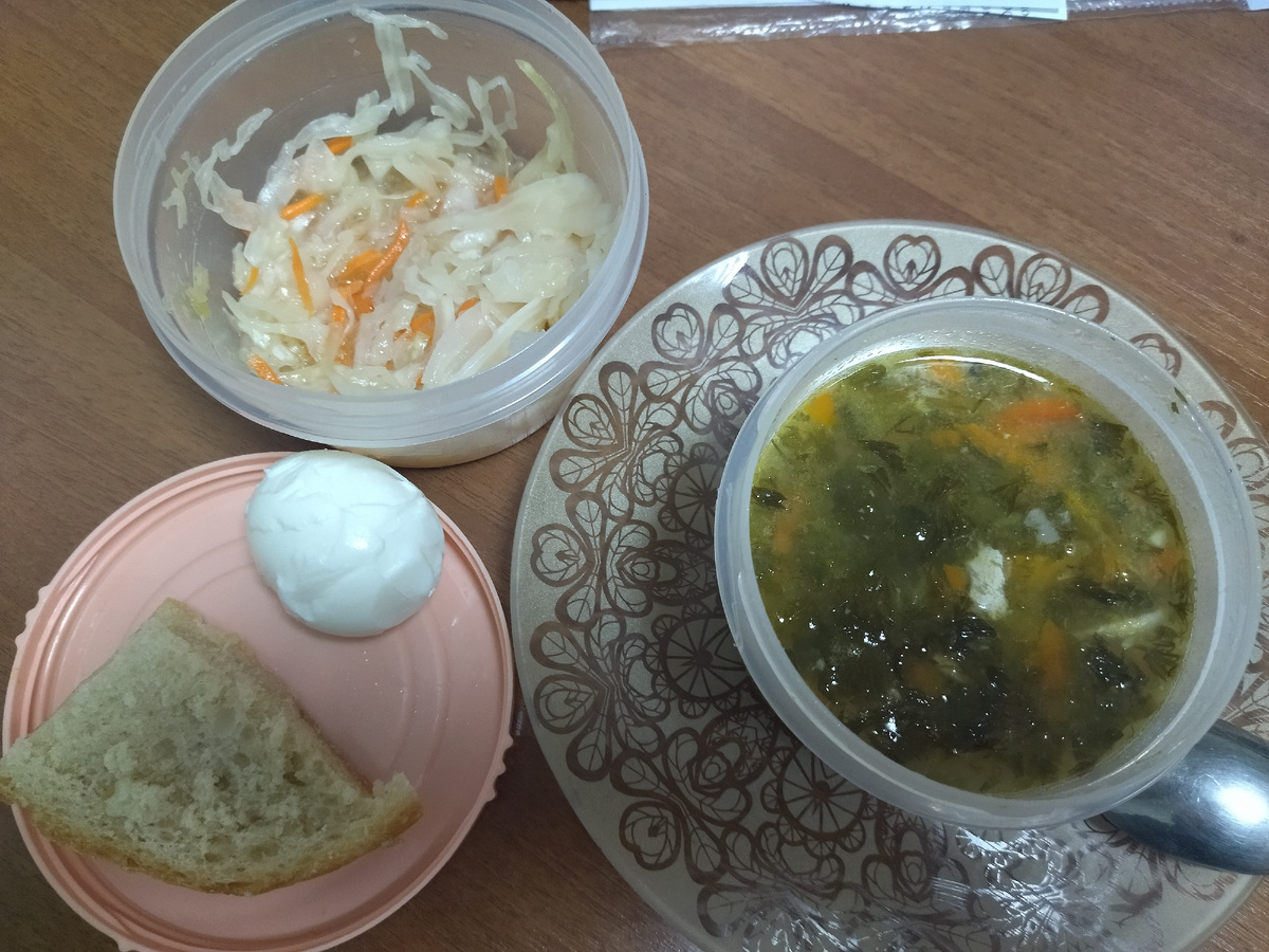 Фото обеда автора. 