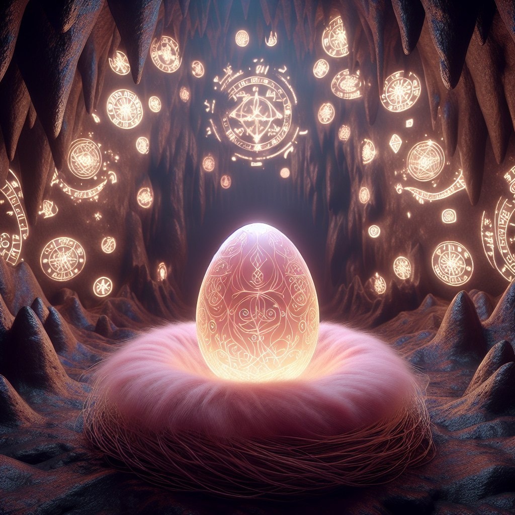 Яицо в пещере 