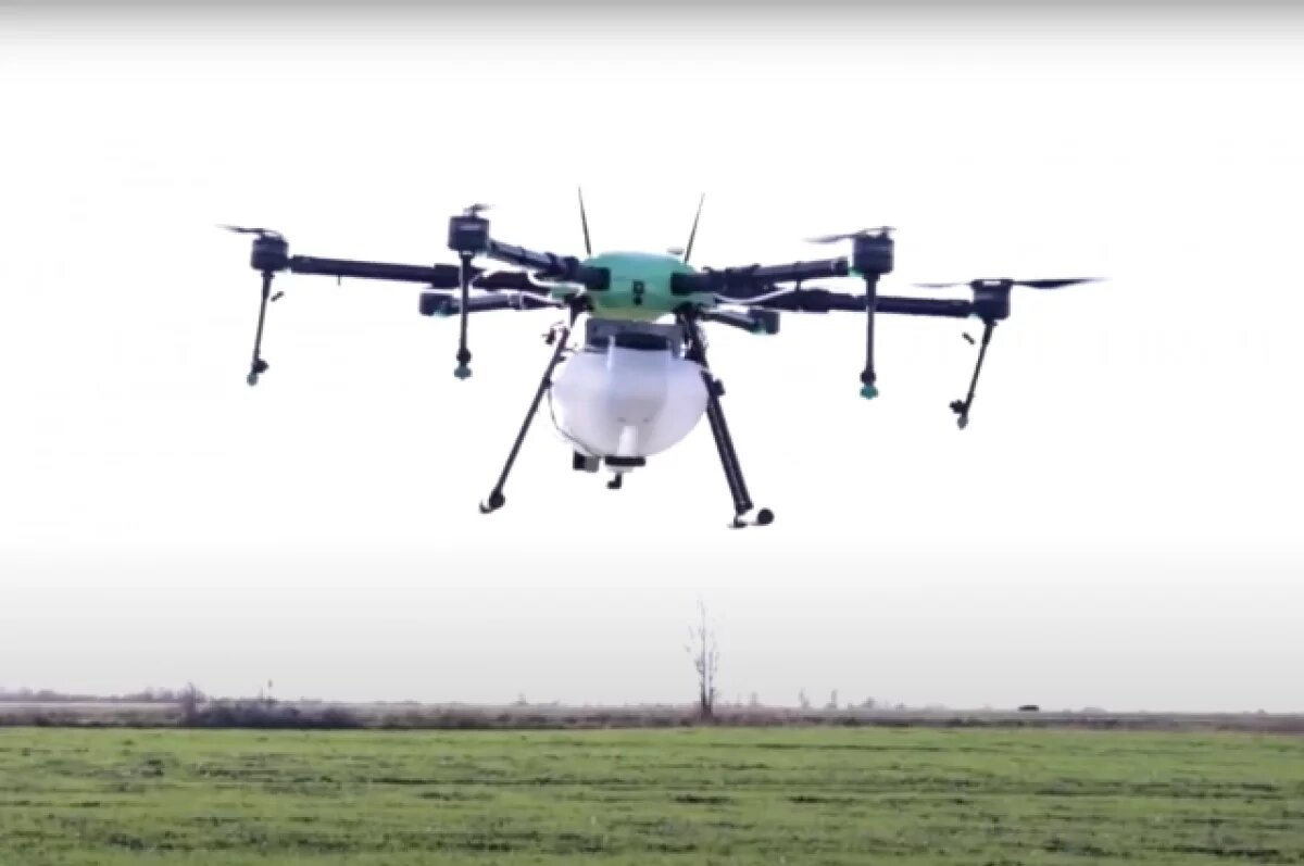    Дроном в масло.