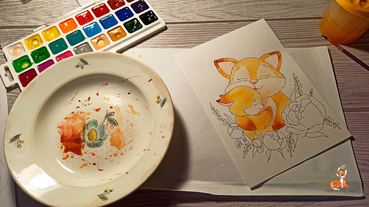 Заливка цветом лисичек