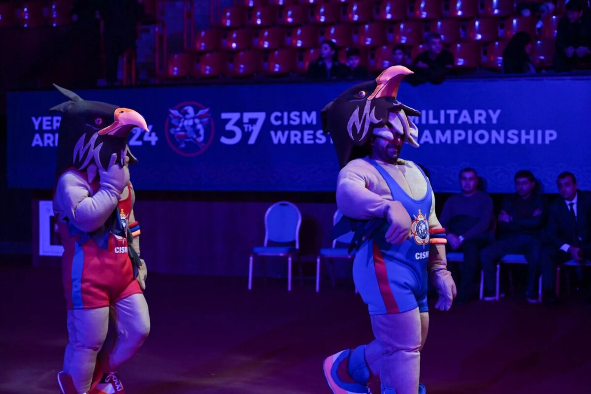 Официальное открытие 37-го чемпионата мира по борьбе среди военнослужащих (20 ноября 2024). Еревaн © Sputnik