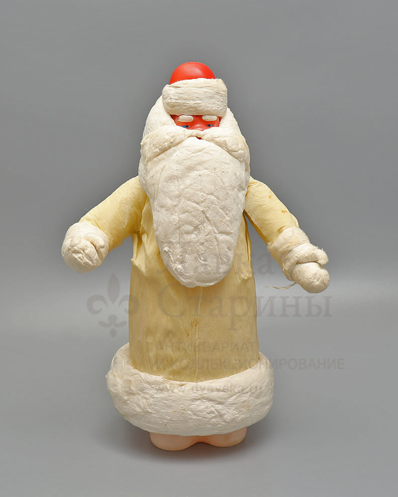 Винтажная ватная новогодняя игрушка под ёлку «Дед Мороз», СССР, 1950-60 гг. Фото с нашего сайта dvaveka.ru