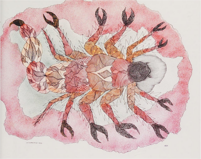 "Скорпион", художник Джангарх Сингх Шйям, 1993 г.