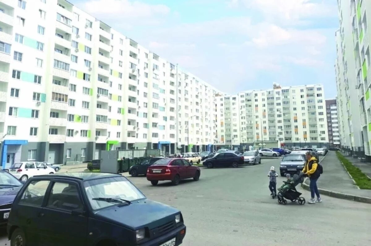    Плотная застройка.