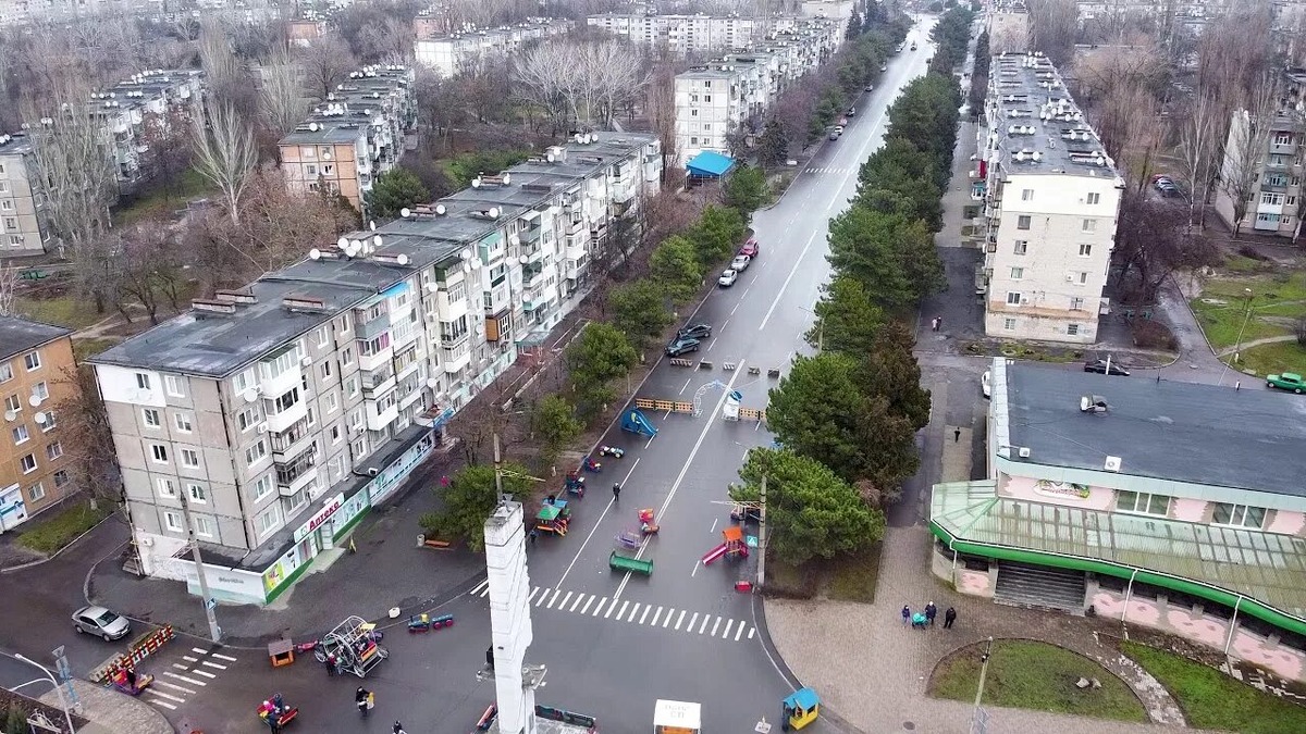 Город шахтеров Днепрорудное. Он может стать местом битвы. Фото в открытом доступе.