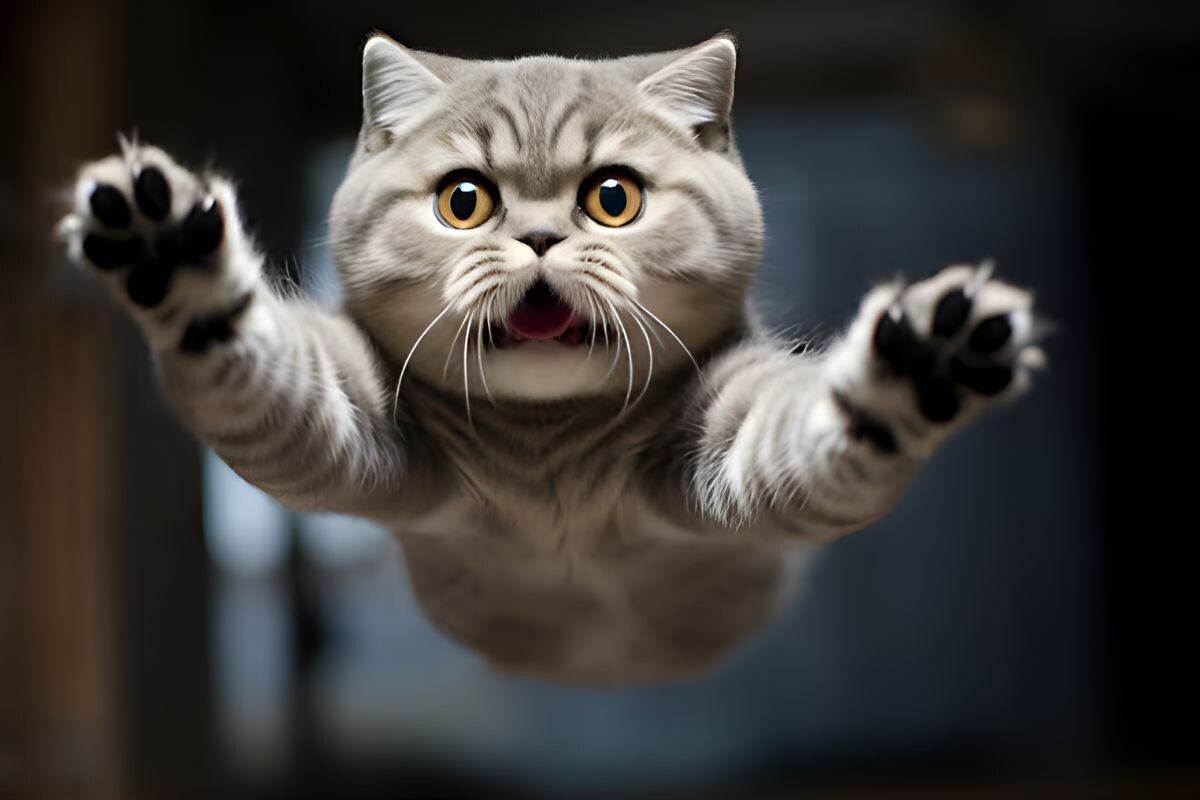 Летящий котик 