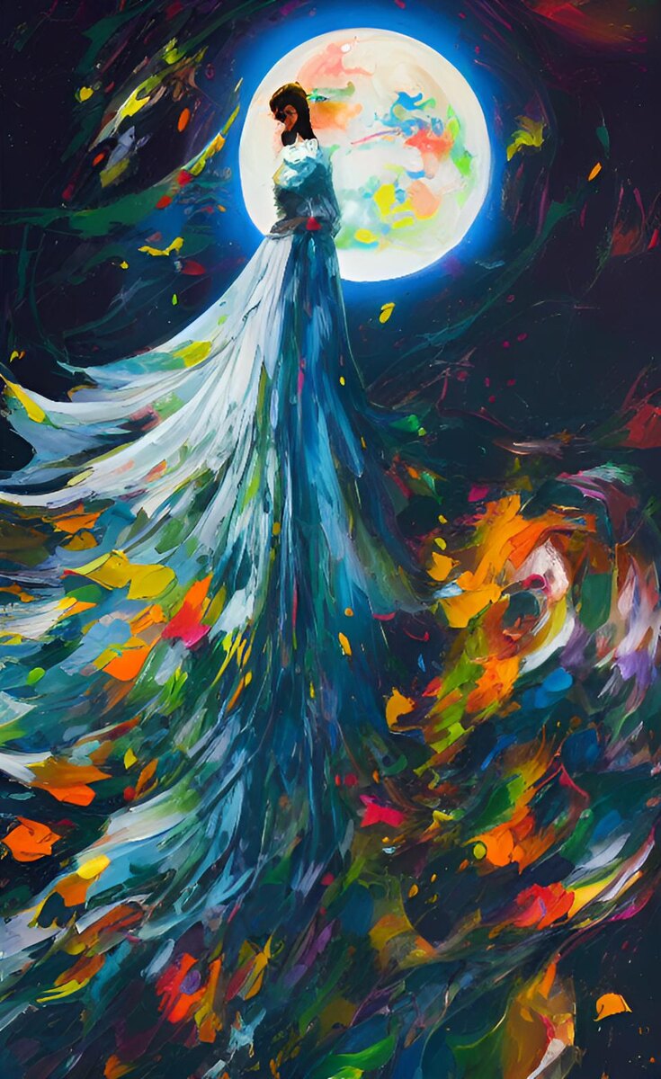 Мой призрак. Иллюстрация создана с помощью нейросети.DreamAI.