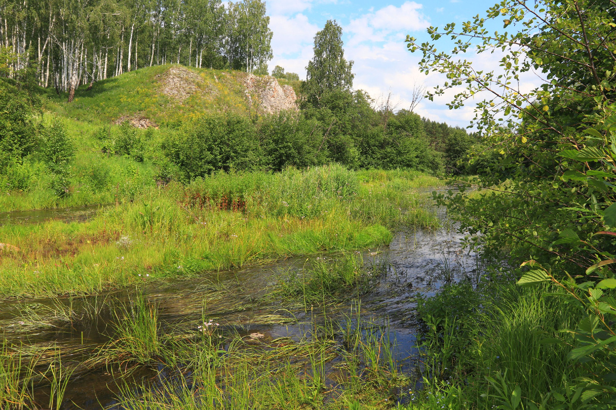 Река Синара между Новобурино и Усть-Багаряком. Возможно, где-то в этих местах Говорухин потерял две фигурки, возвращаясь в Терешата