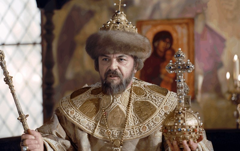 Борис Годунов в исполнении Сергея Бондарчука. Кадр из фильма "Борис Годунов" (1986).