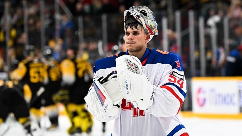    Вратарь СКА Никита Серебряков.ХК СКА