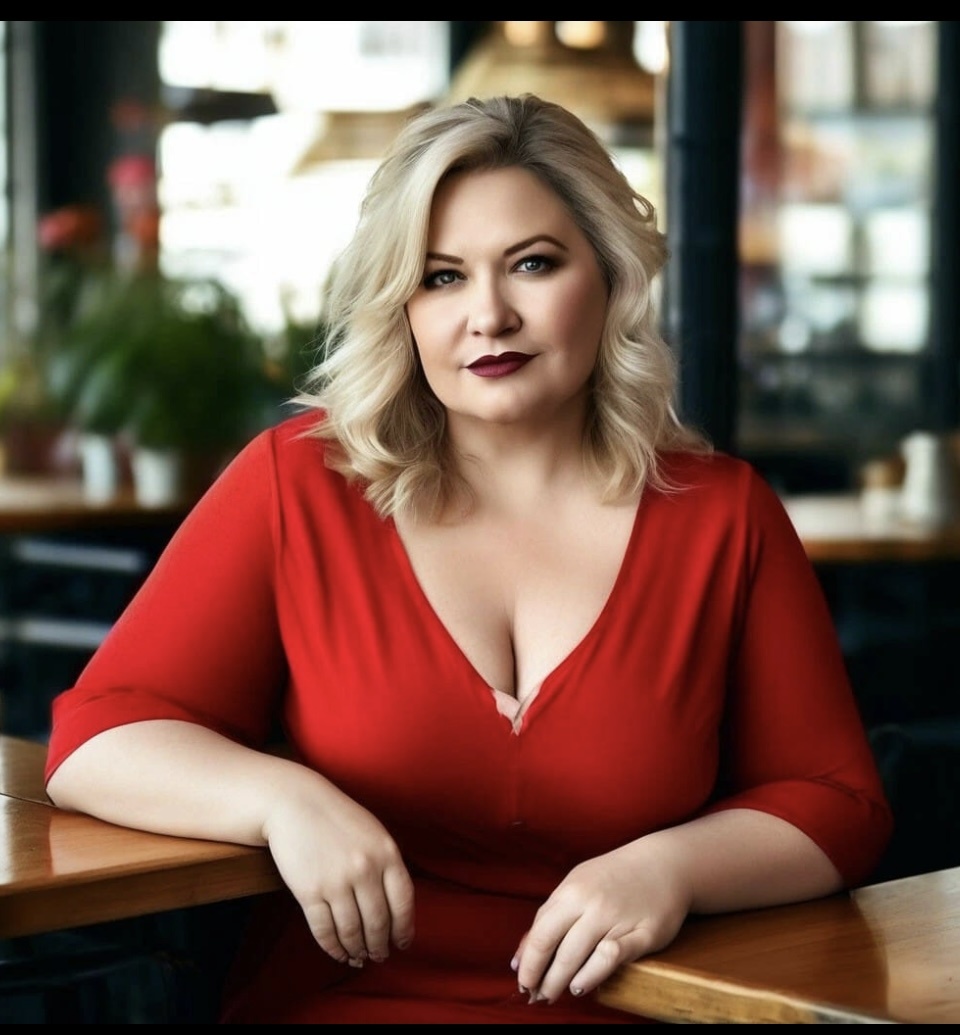 Моя красавица подписчица. Фото со страницы в Дзен «Тётя Надя+size”.