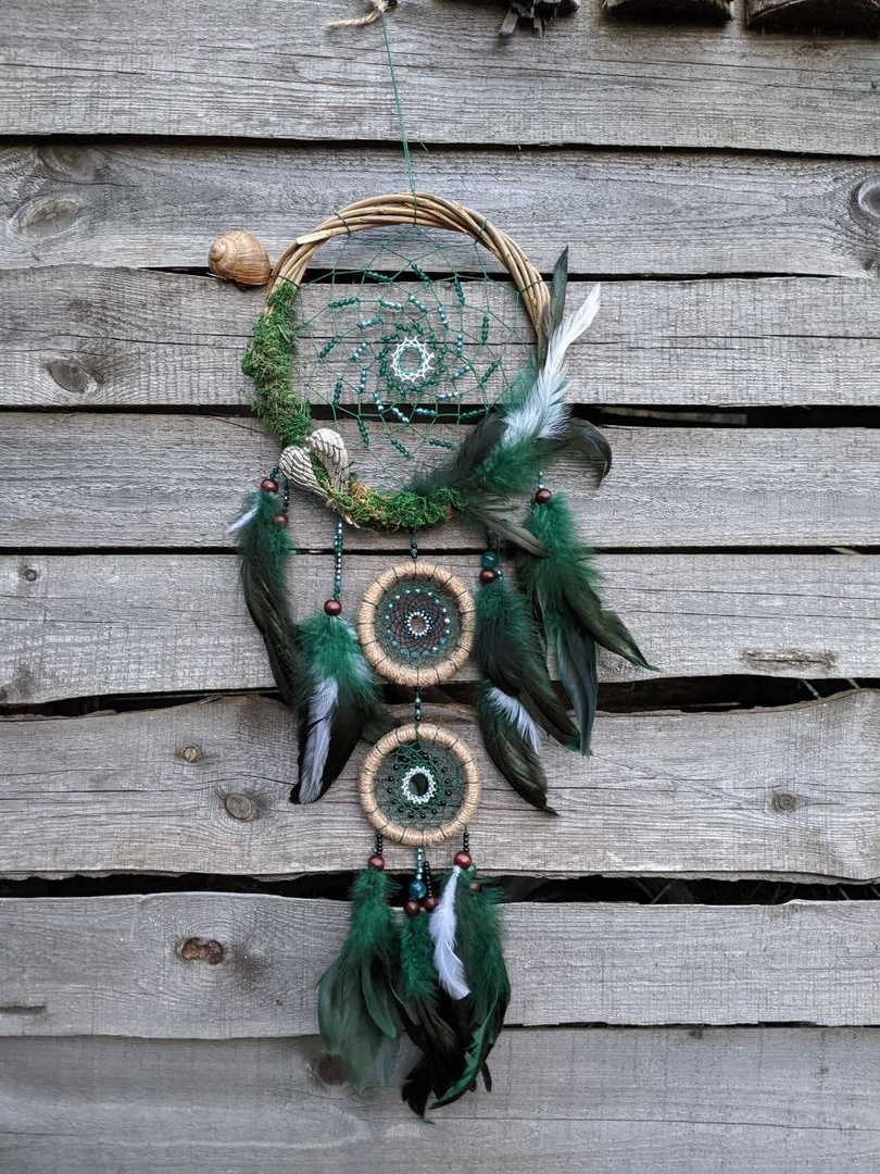 Один из первых моих ловцов снов. Продан на маркетплейсе. Живет в Уфе.