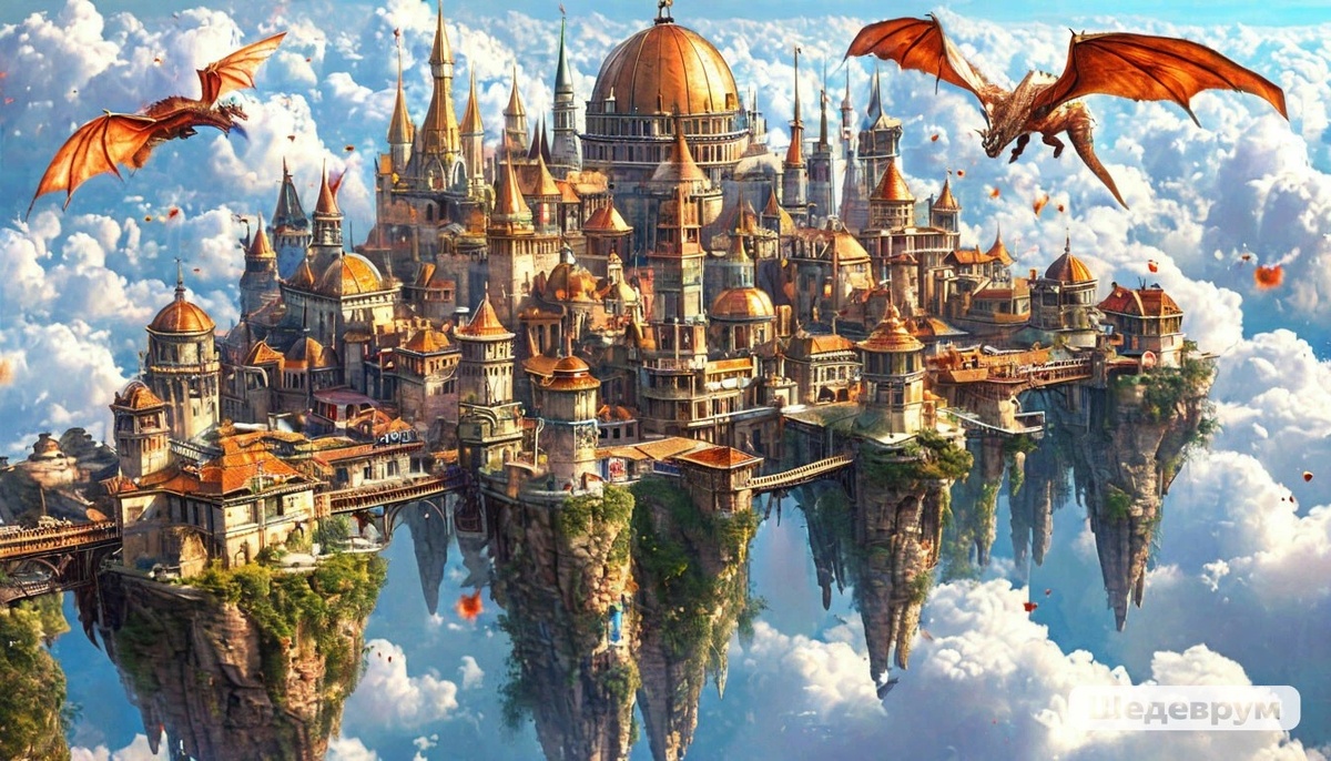 Нейронка Шедеврум нарисовала замок 