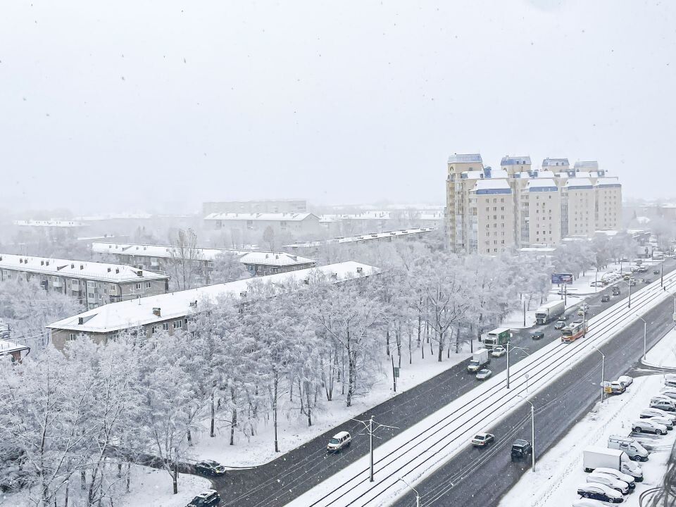    Снег в Барнауле, погода. Источник: Виталий Барабаш