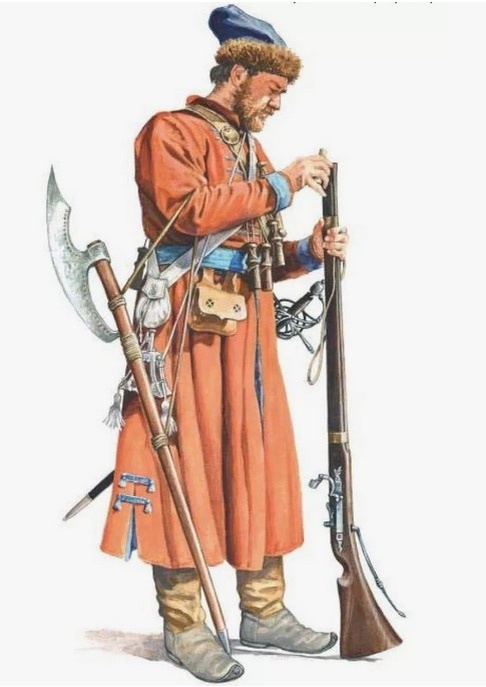 Стрелец насыпает порох в пищаль (yandex.ru/images)