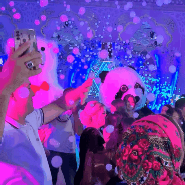 Шоу мыльных пузырей