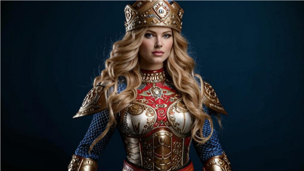 Дева-богатырша из русской народной сказки