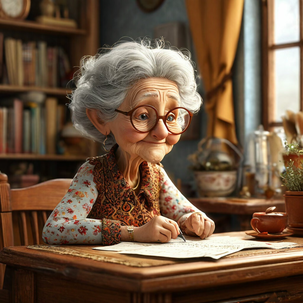 Бабушка пишет письмо Богу