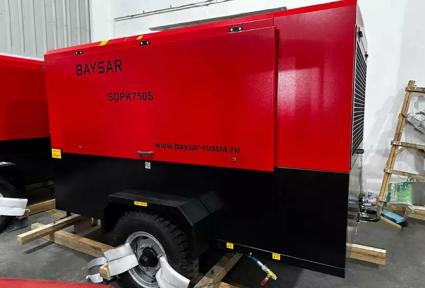 Дизельный компрессор с доохладителем BAYSAR SDPK750S