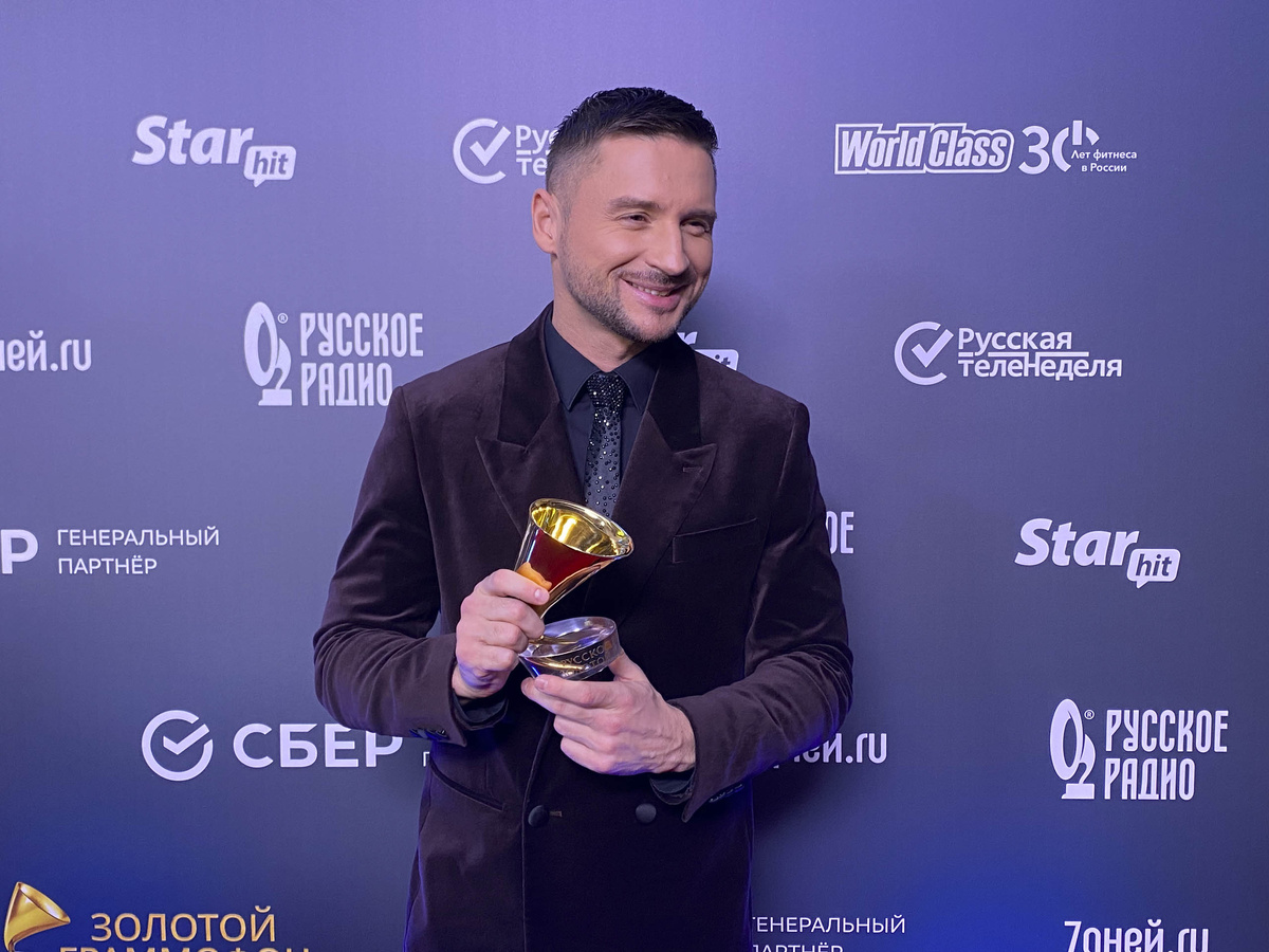 Лазарев в прошлом году получил статуэтку «Золотой граммофон».  Фото: ФедералПресс / Анастасия Алимпиева