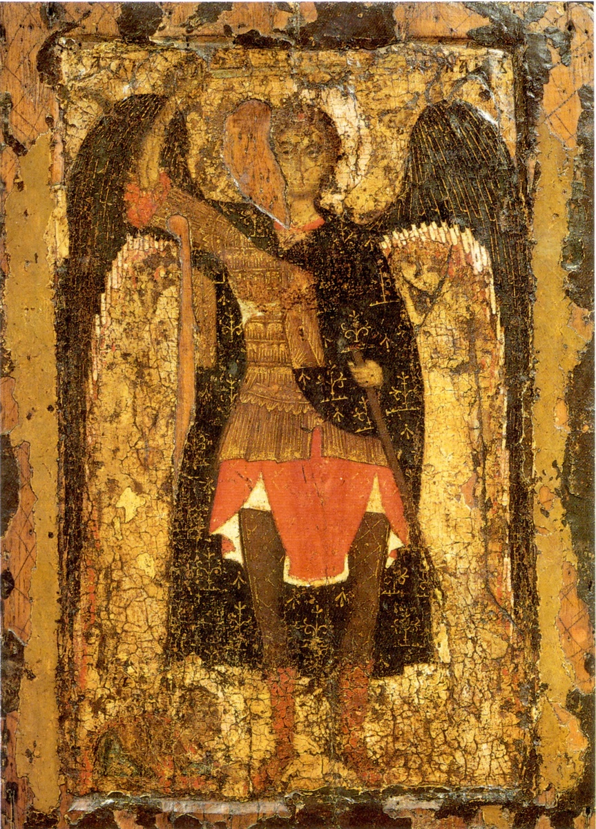 Явление архангела Михаила Иисусу Навину. XIII век. Успенский собор Московского Кремля, Москва