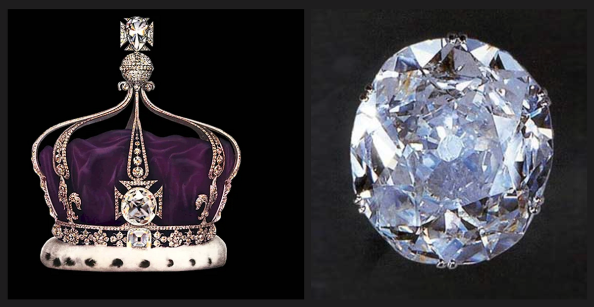 Корона, украшенная бриллиантом Кохинур