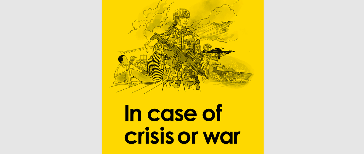 Обложка новой шведской брошюры о подготовке населения к войне и кризисам