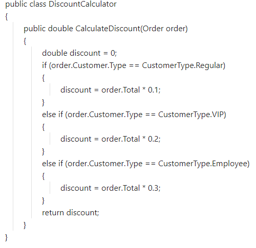 Класс, нарушающий OCP