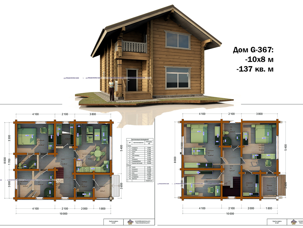 проект дома до 140 кв. м