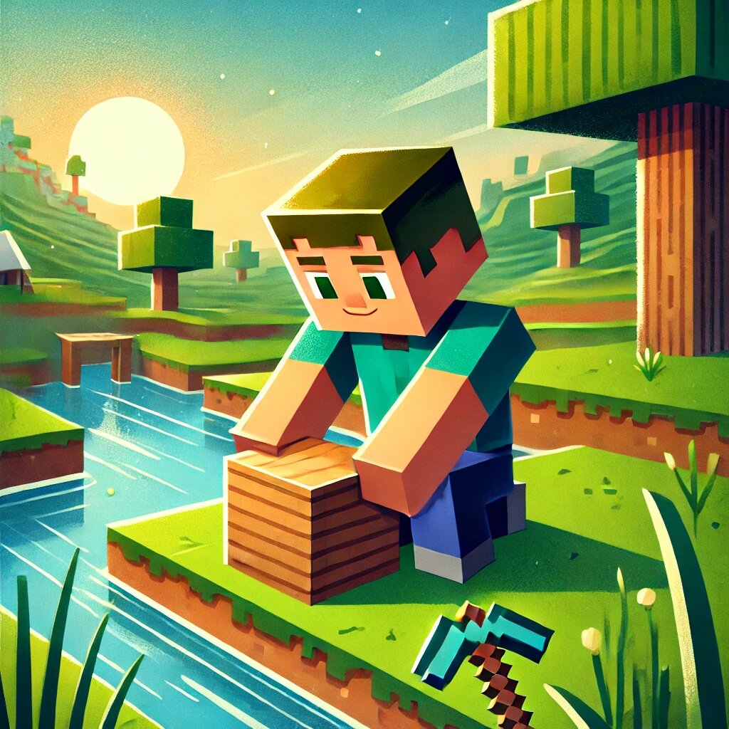 Вилл устанавливает первый в своей жизни деревянный блок