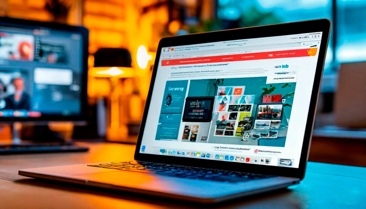 Фото и тексты в разработке сайта. Сгенерировано в нейронке