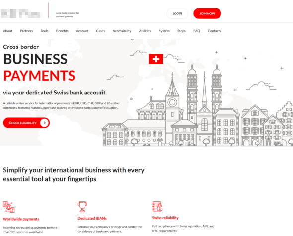 Скрин первого экрана сайта