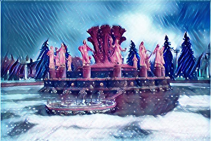 Фонтан "Дружба Народов" (Москва) символизирует союзные республики