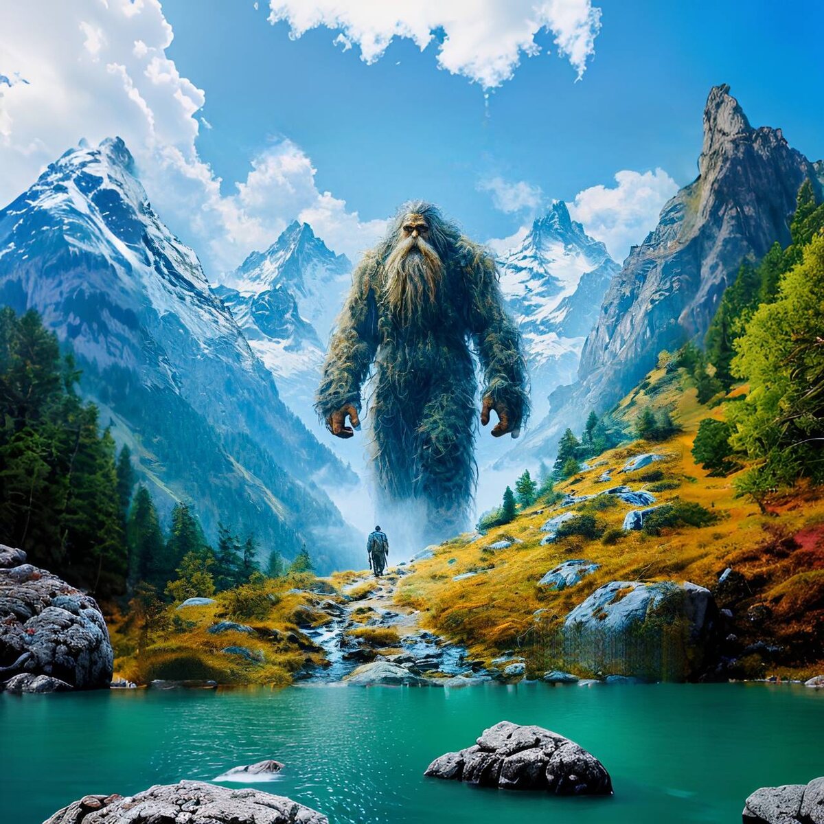 Великаны были, конечно, ниже. Но нейросеть выдает только таких)) 