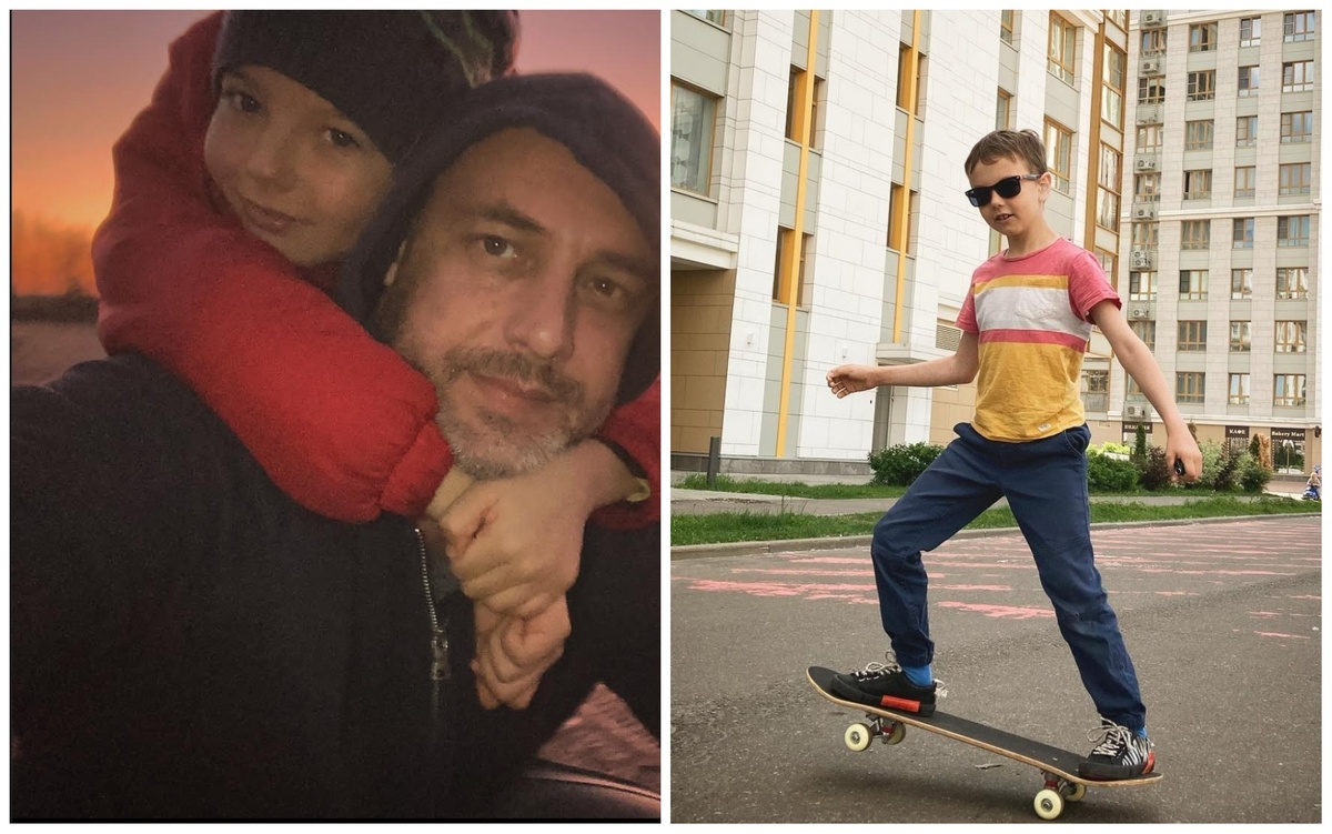 Актер Антон Батырев со старшим сыном