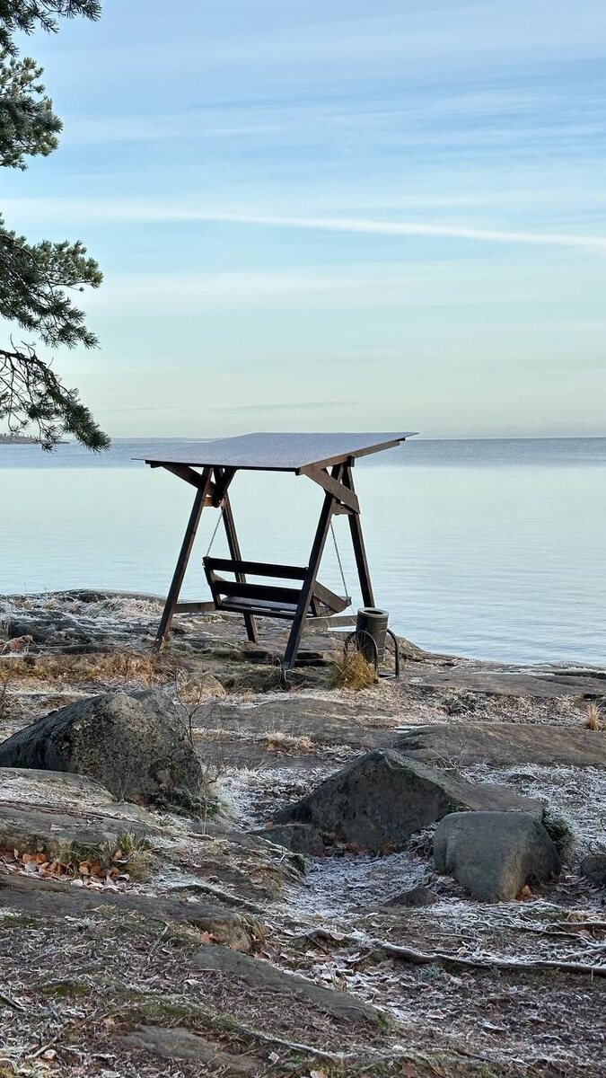 база отдыха Ладога озеро в ноябре