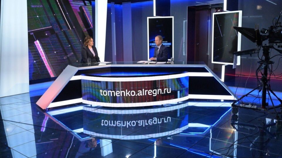    Прямая линия Виктора Томенко 21 ноября 2024 года. Источник: Антон Червяков