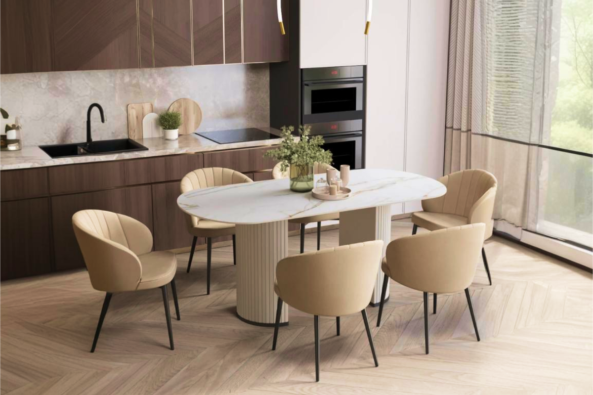 Обеденный стол Opera — 57 990* рублей. Код для поиска на сайте Home24 — 753431.