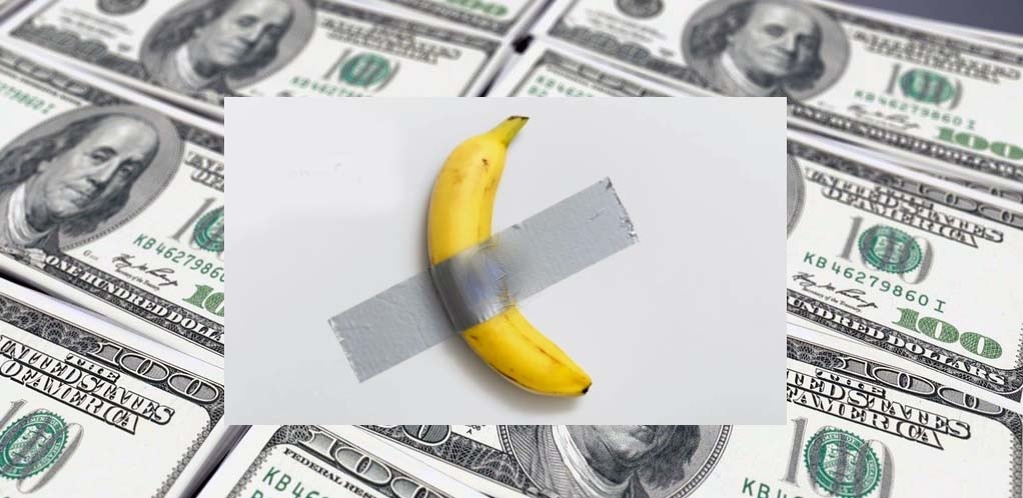 "Банан как искусство", худ. Маурицио Каттеллан продан за 6,2 млн. долларов