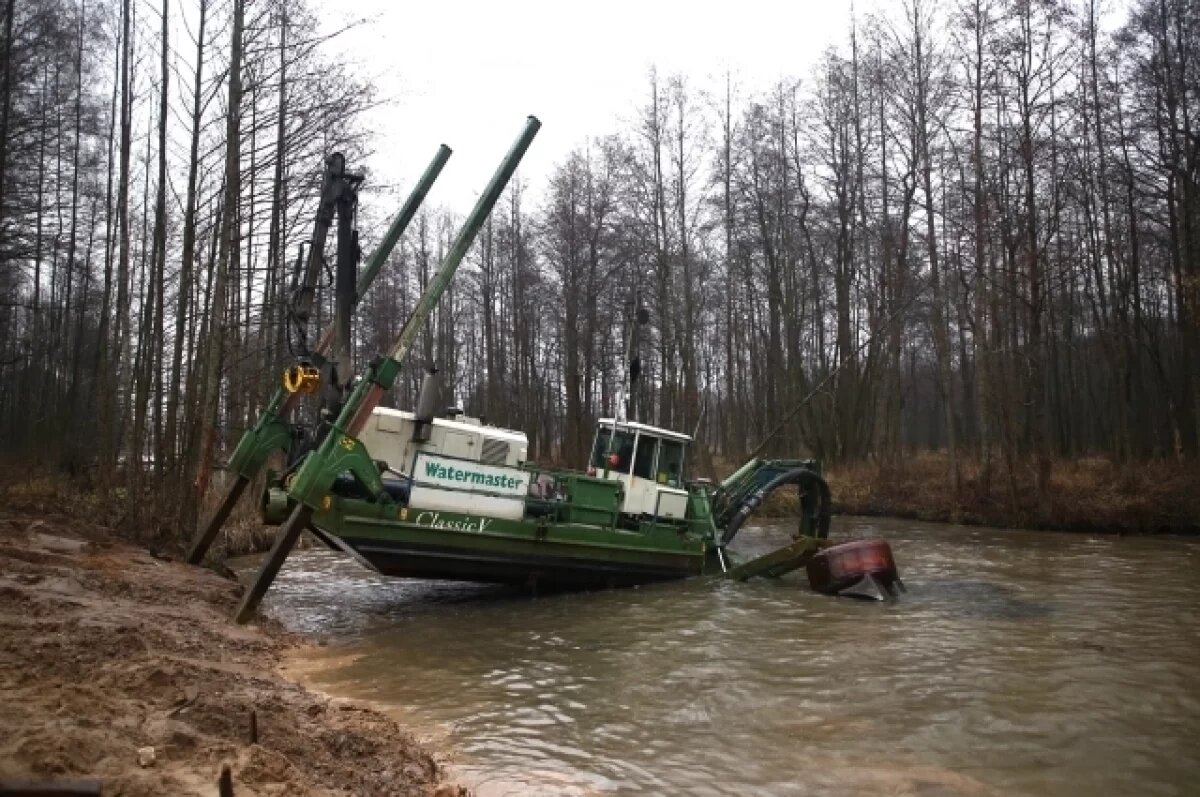    В Тверской области завершается 1 этап расчистки Иваньковского водохранилища